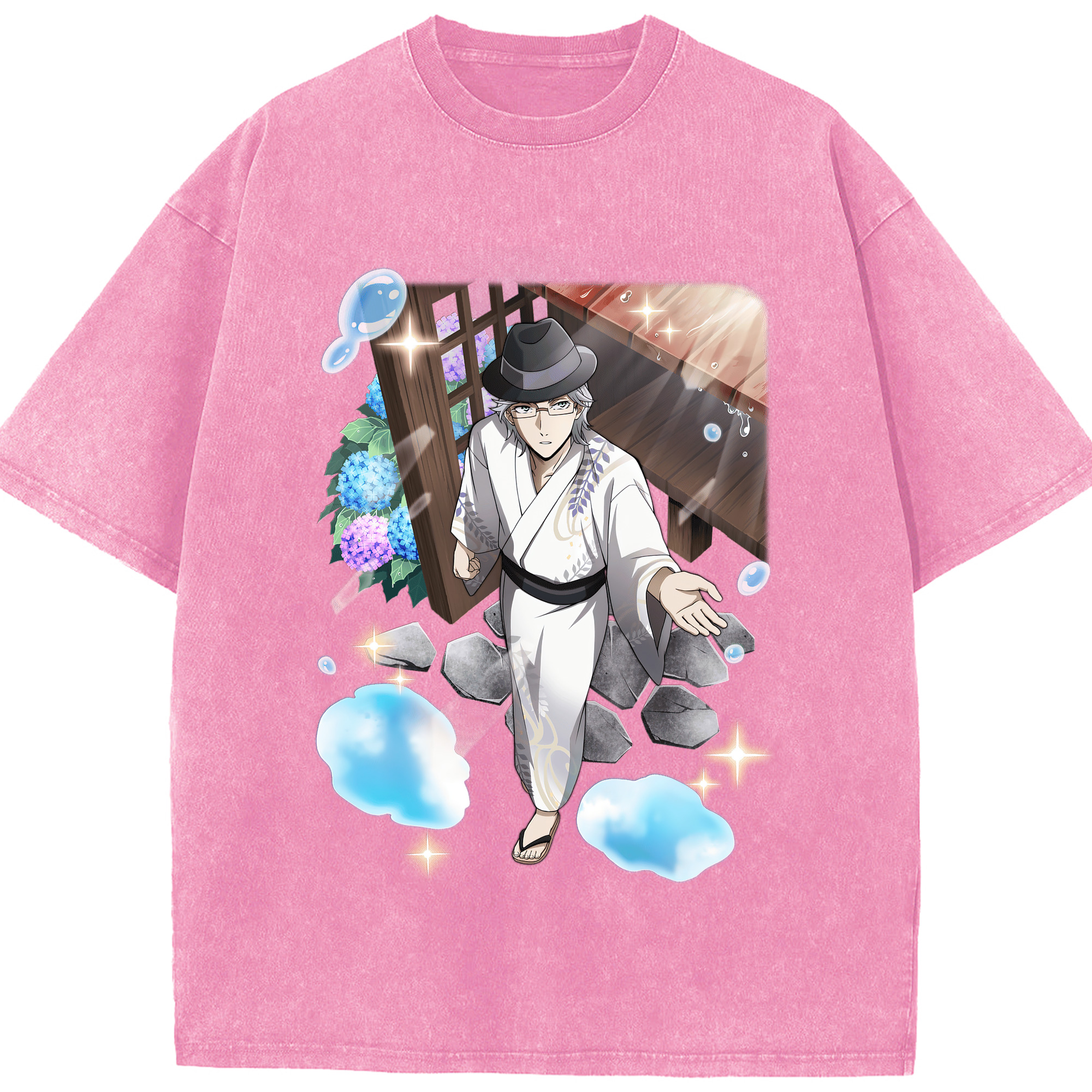 （画像用） 文豪ストレイドッグス Bungo Stray Dogs 綿100% ヴィンテージ風 半袖Tシャツ（フロントプリント）